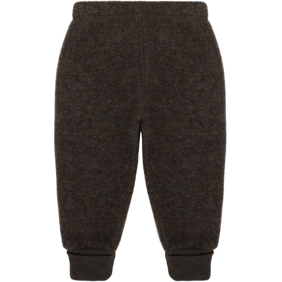 Mikk-Line Dark Brown Melange Ull Byxor