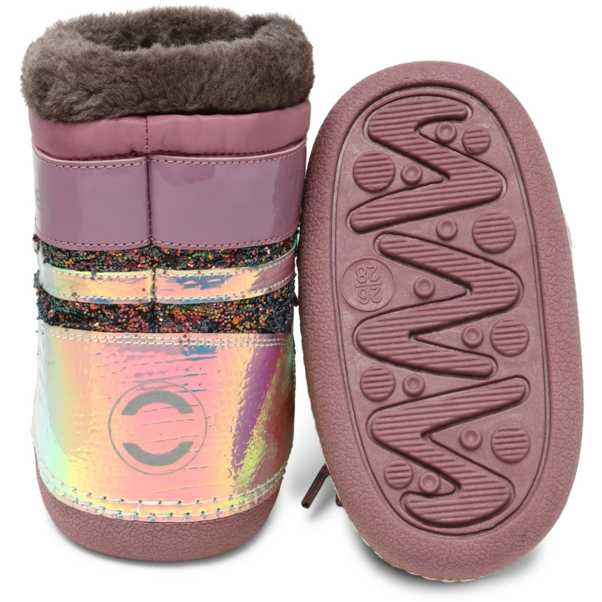 Mikk-Line Rose Brown Snö Stövlar Glitter