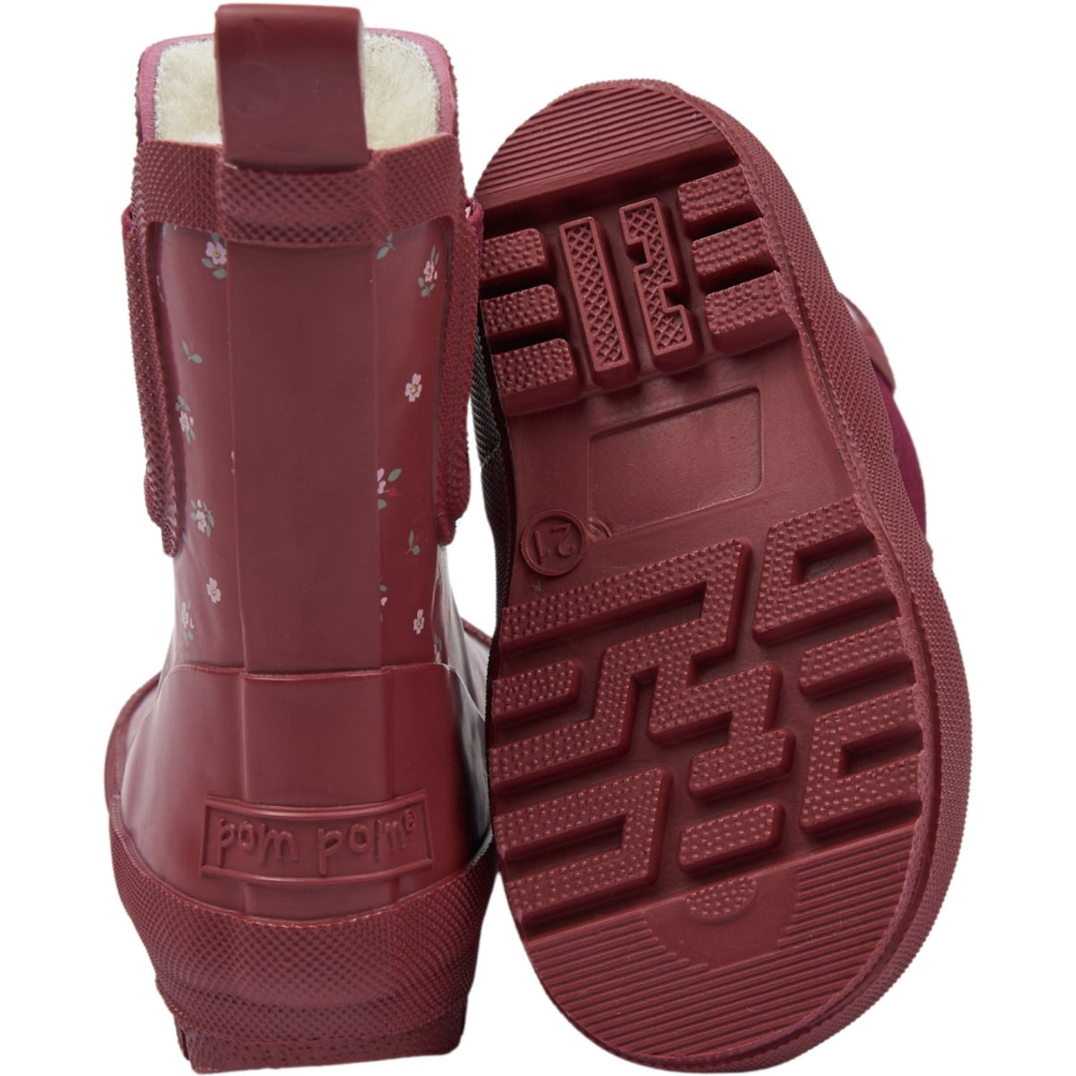 Pom Pom Syrah Flower Aop Brook Gumboots Thermo Ankle Aop