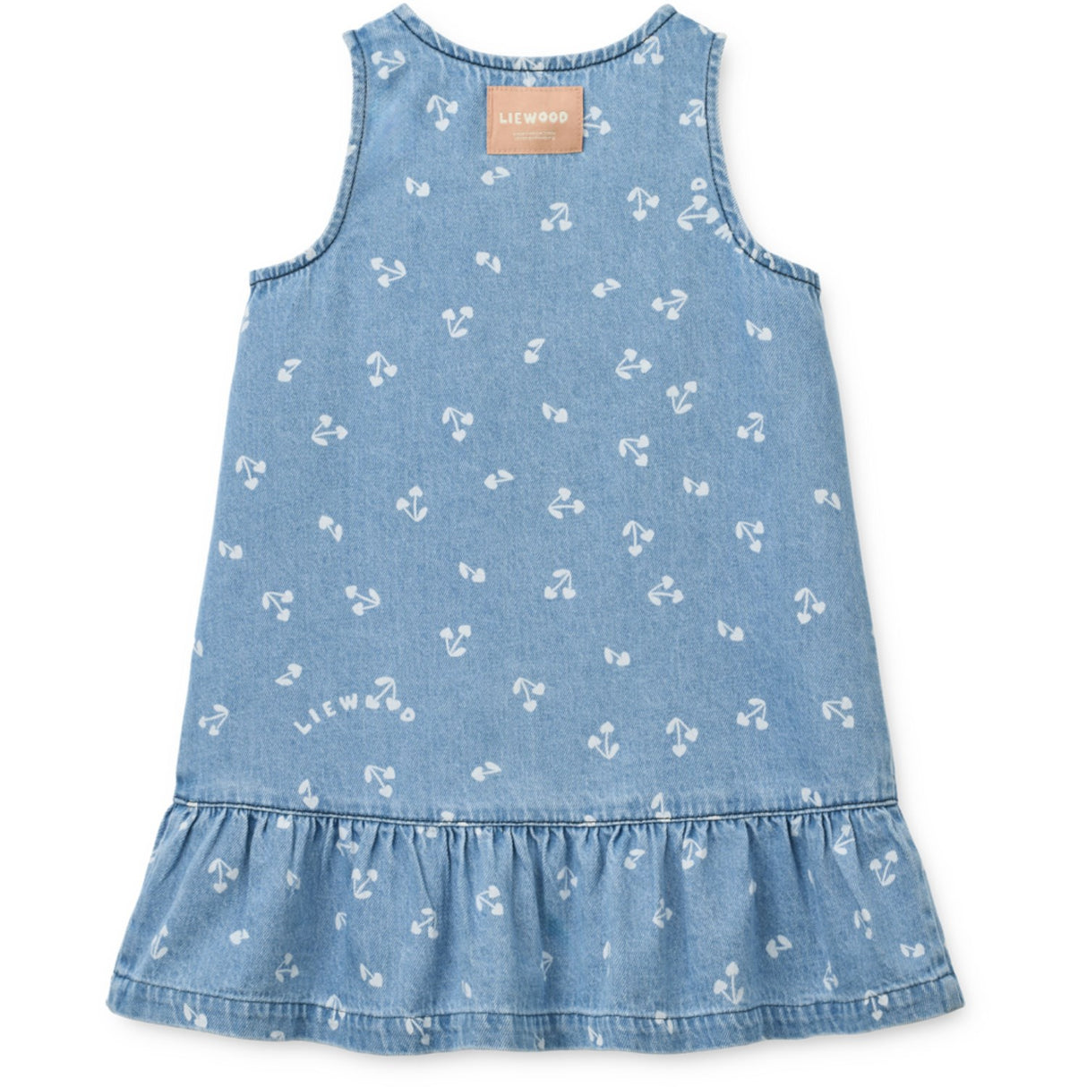 LIEWOOD Cherry Heart Sandy / Denim Sybilla Light Denim Klänning
