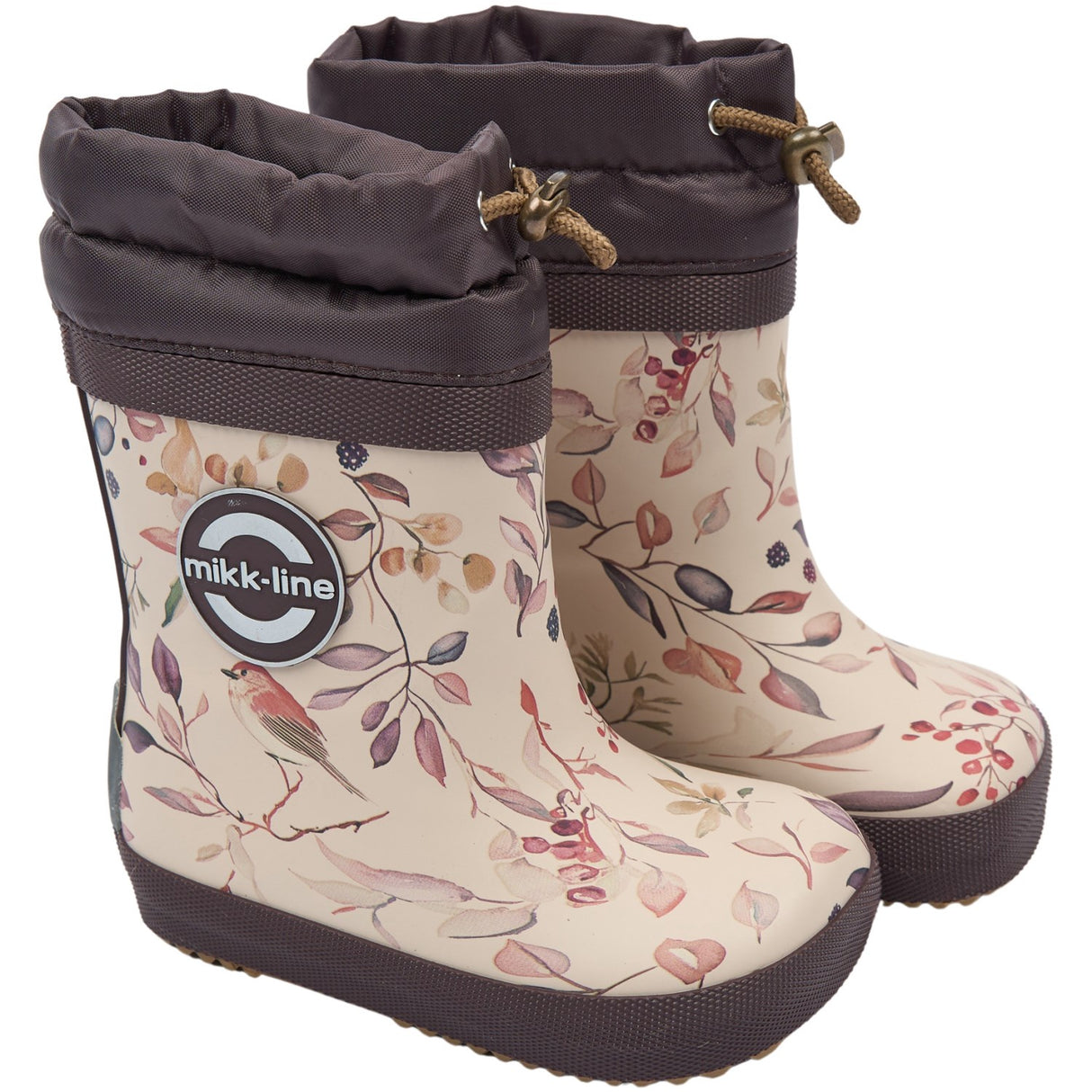 Mikk-Line Berries & Birds AOP Gummistövlar Winter AOP - Barefoot