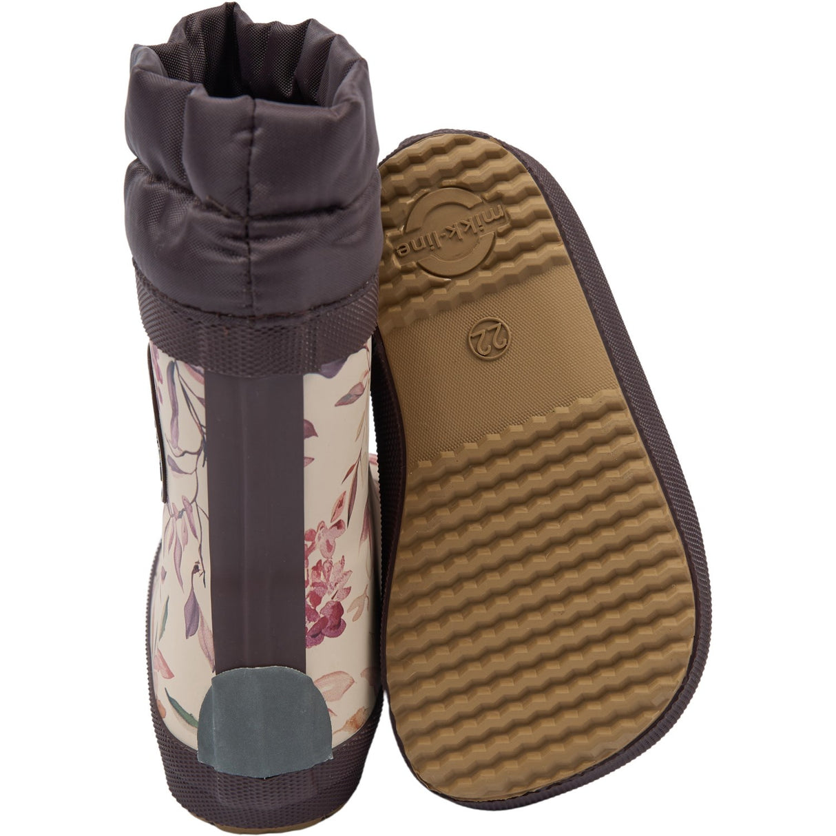 Mikk-Line Berries & Birds AOP Gummistövlar Winter AOP - Barefoot