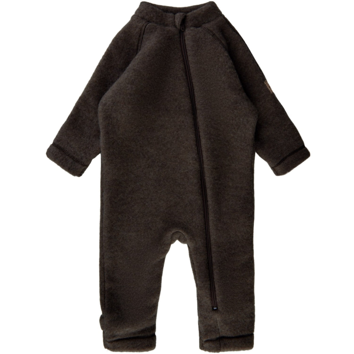 Mikk-Line Dark Brown Melange Ull Kostym