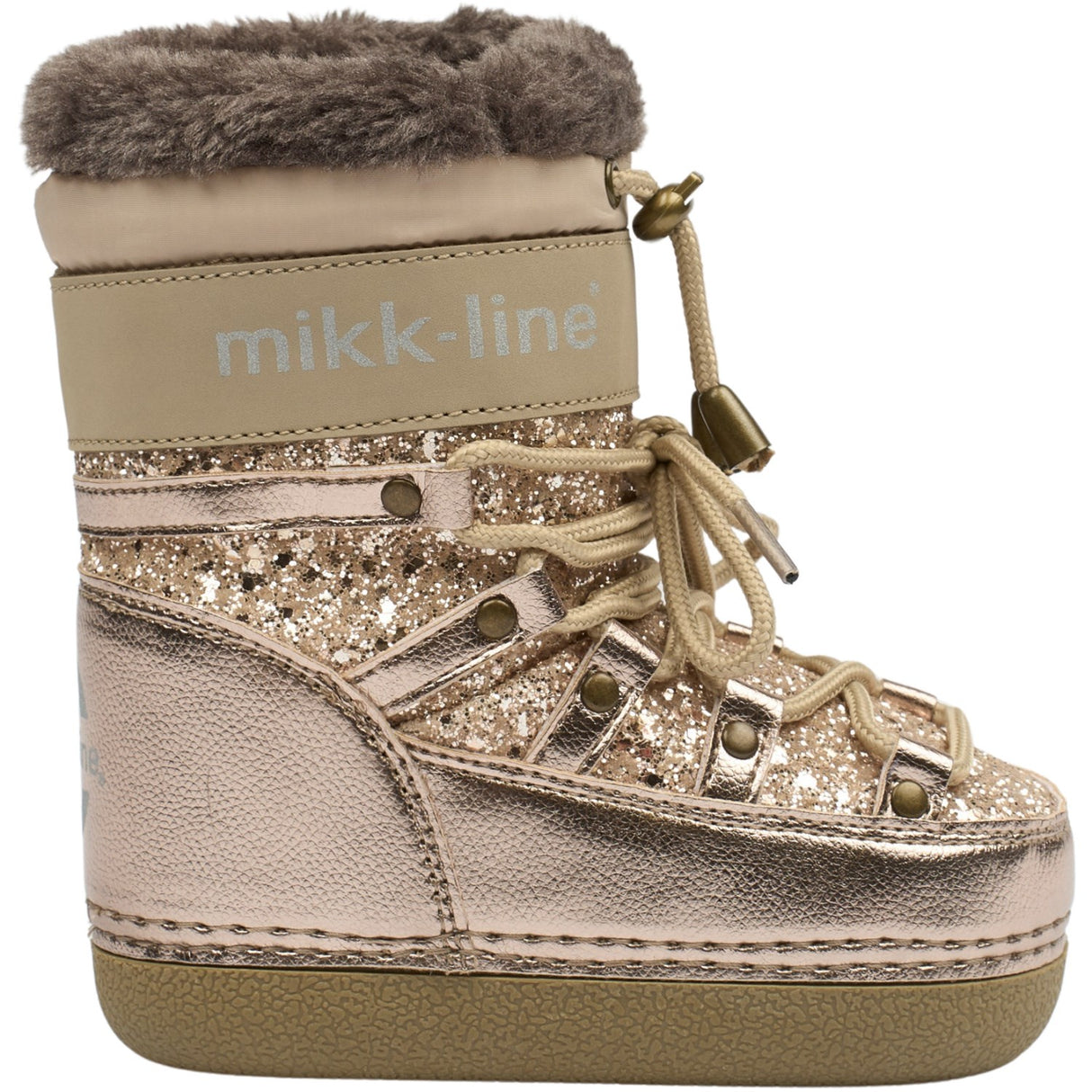 Mikk-Line Champagne Glitter Snow Stövlar Glitter