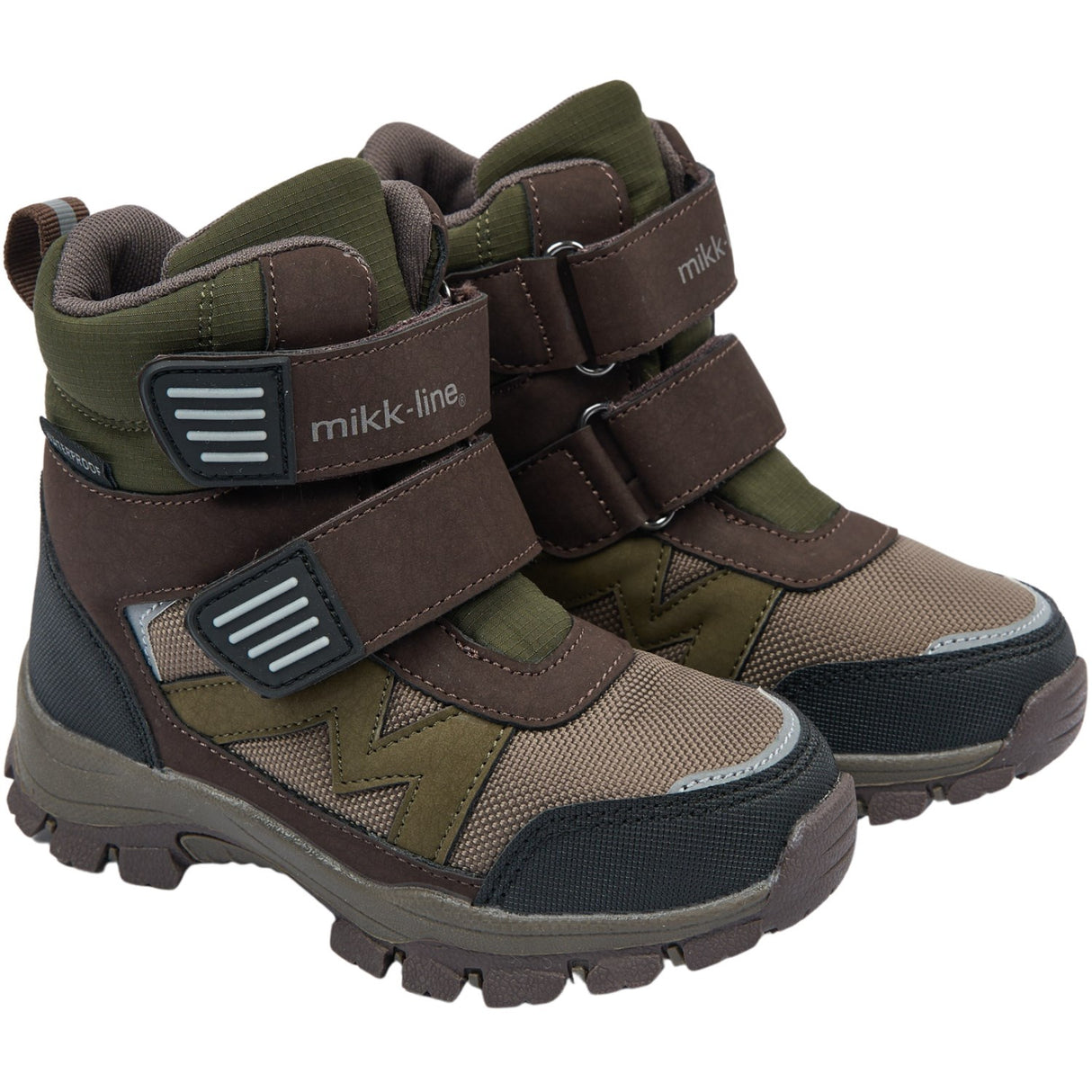Mikk-Line Kombu Green Winter Stövlar Tex Kardborreband