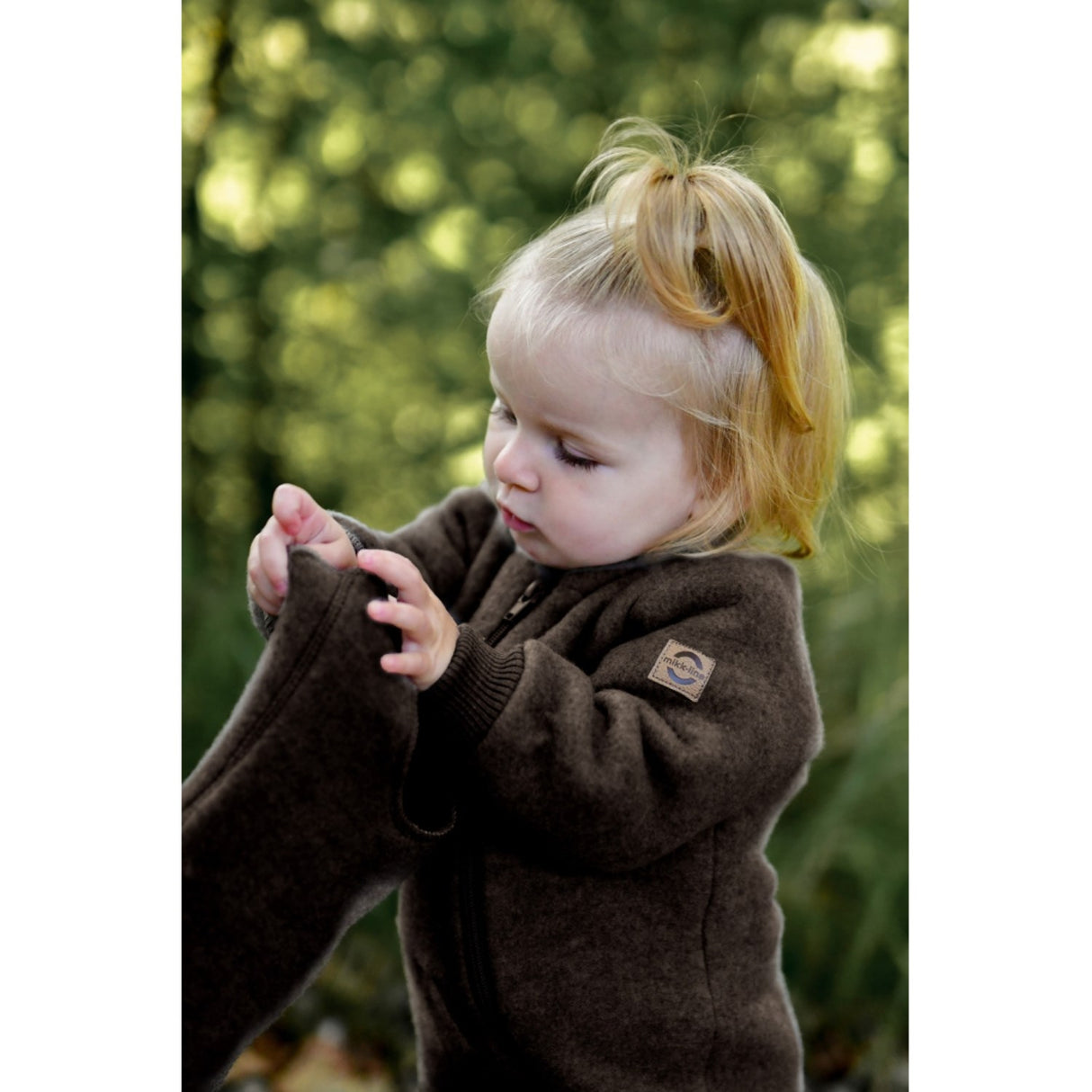 Mikk-Line Dark Brown Melange Ull Balaclava