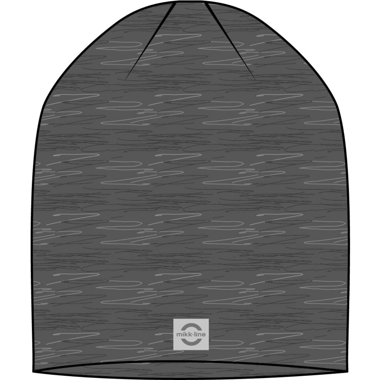 Mikk-Line Dark Grey Melange Bomull Mössa - Solid