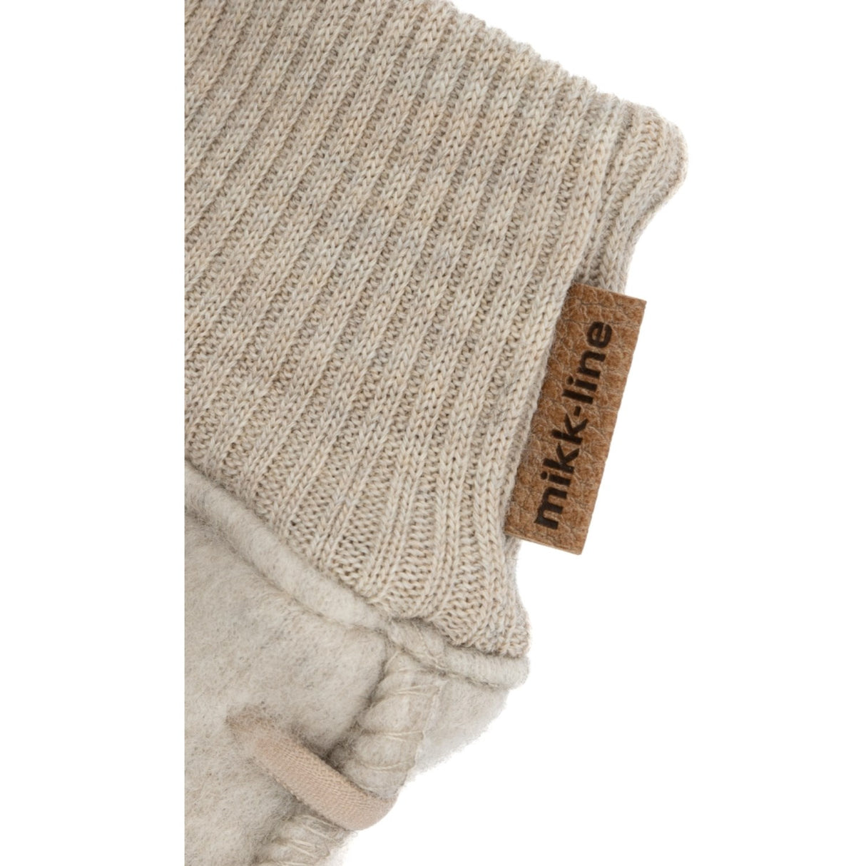 Mikk-Line Ull Vantar Melange Offwhite