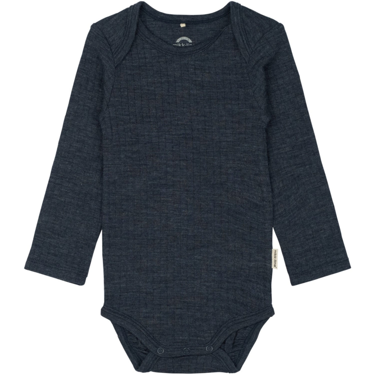 Mikk-Line Melange Blue Nights Merino Ull Ls Body