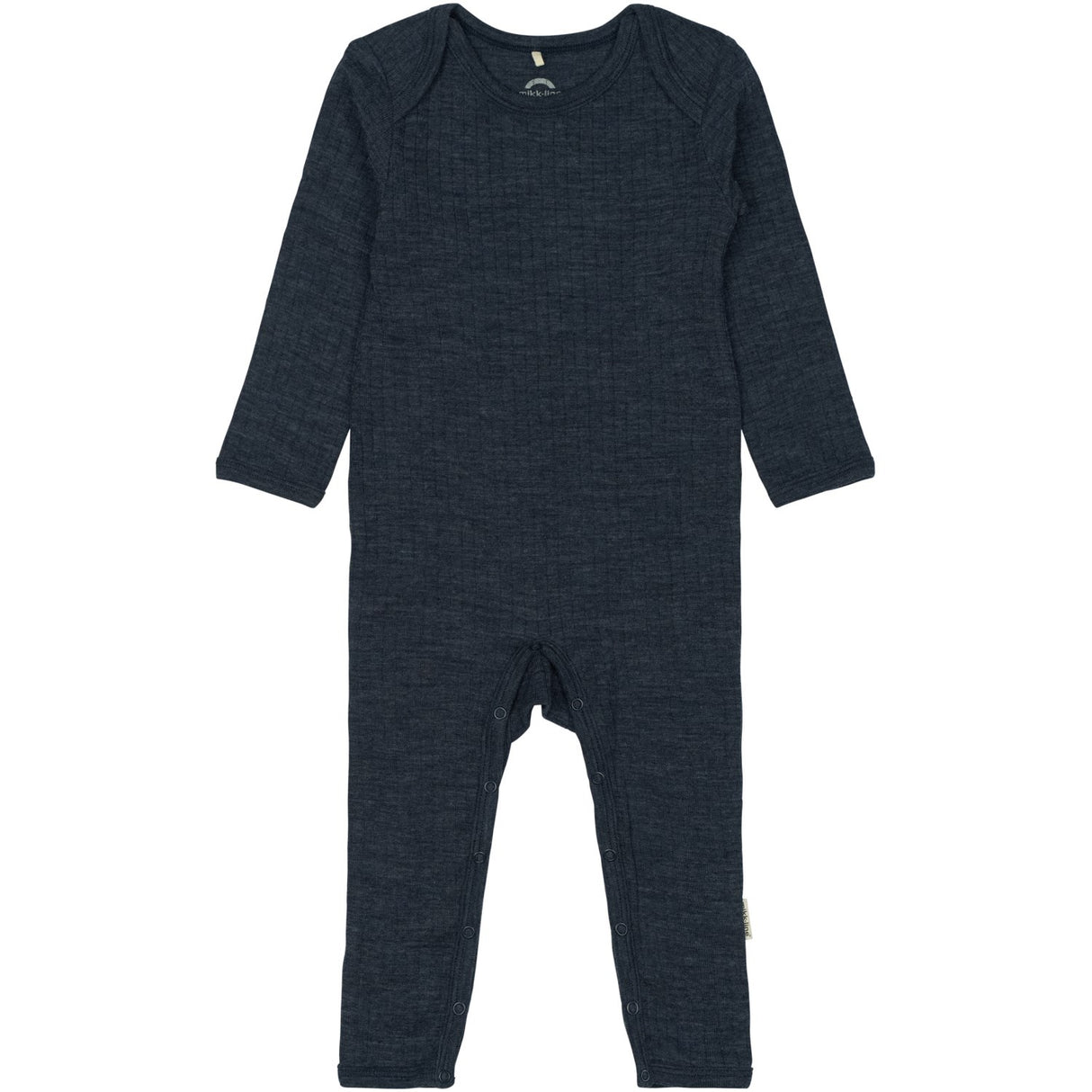 Mikk-Line Melange Blue Nights Merino Ull Ls Dräkt