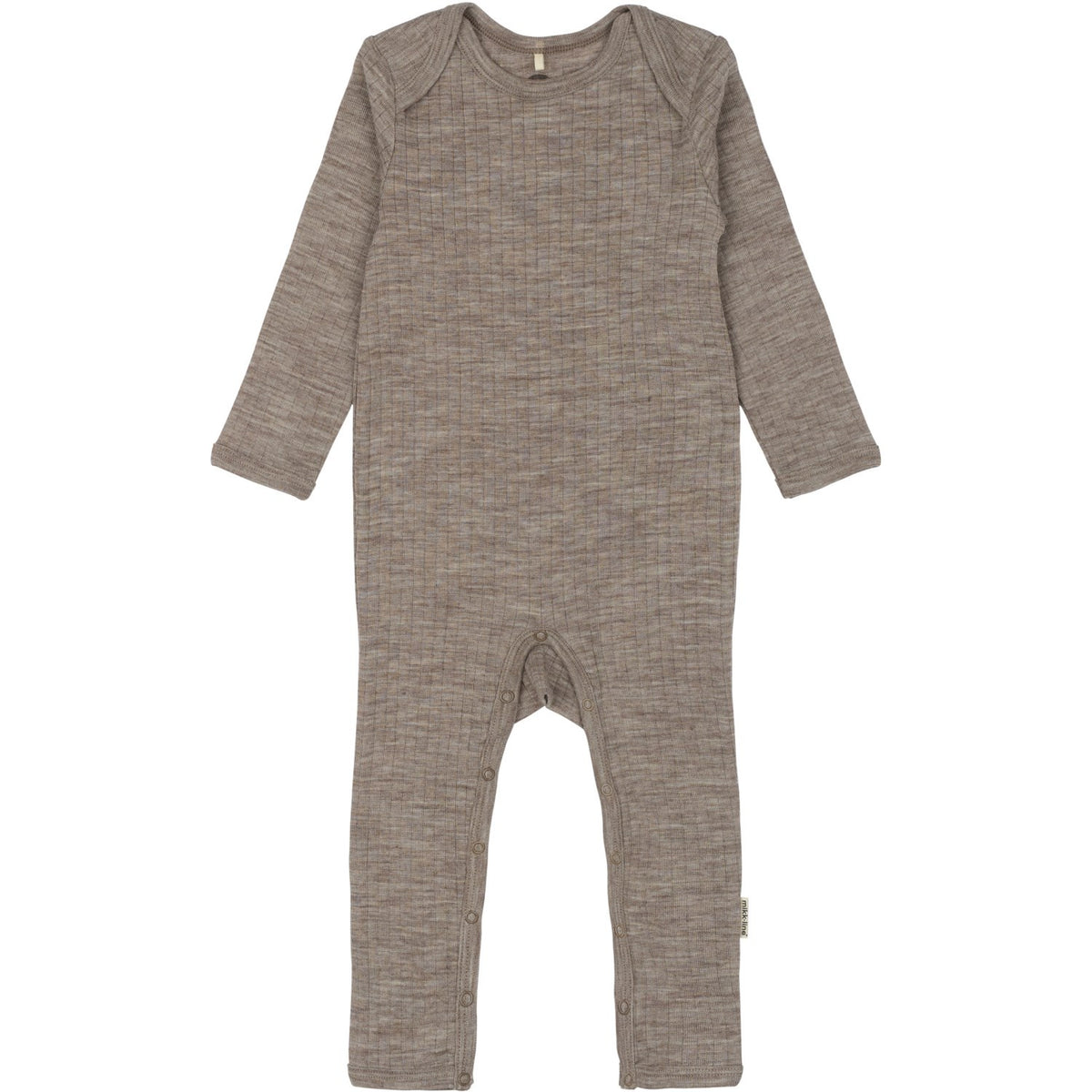Mikk-Line Melange Denver Merino Ull Ls Dräkt