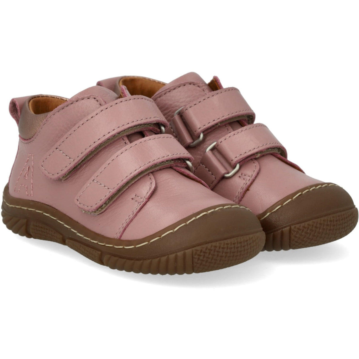 Angulus Faded Rose/Rose Copper Kardborreband Stövlar Med Forstærket Tå