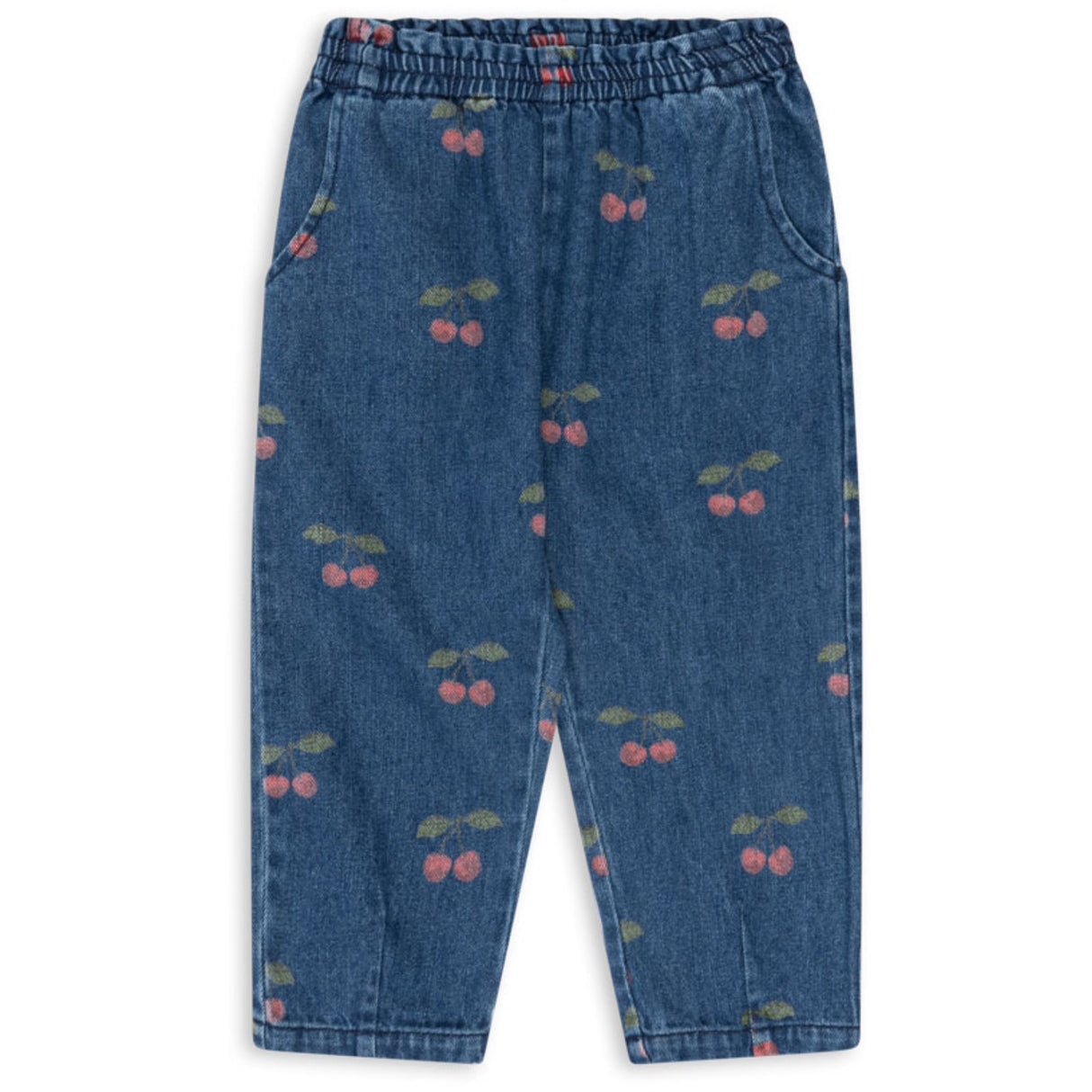 Konges Sløjd Ma Grande Cerise Denim Magot Frill Byxor Gots