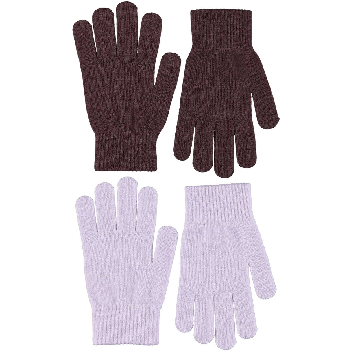 Molo Burgundy Kiddy Ull Handskar