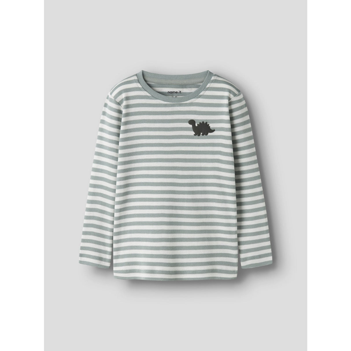 Name It Green Milieu Dinosaur Nmmvilly Ls Slim Topp Noos