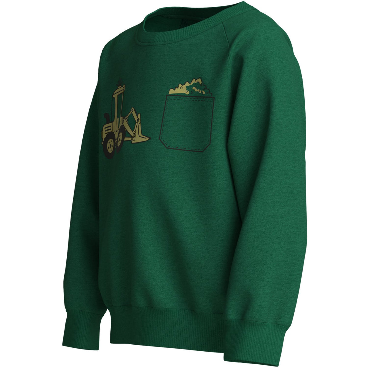 Name It Verdant Green Pocket Nmmvion Ls Nreg Sweat Unb
