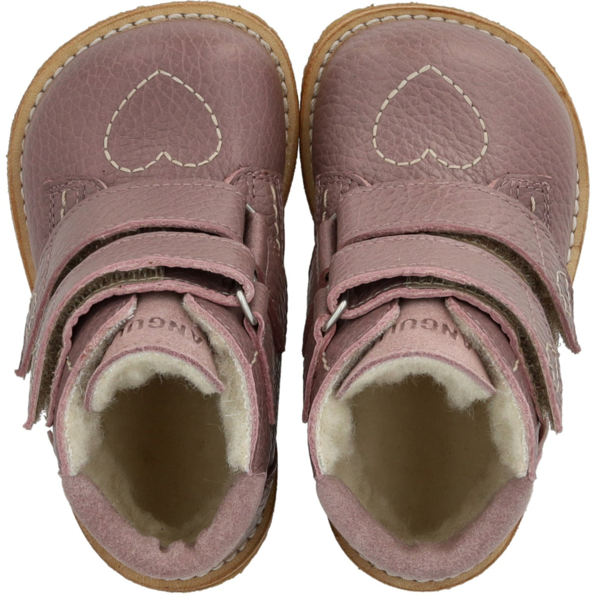 Angulus Faded Rose/Faded Rose Tex-Støvle Med Hjertedetalje