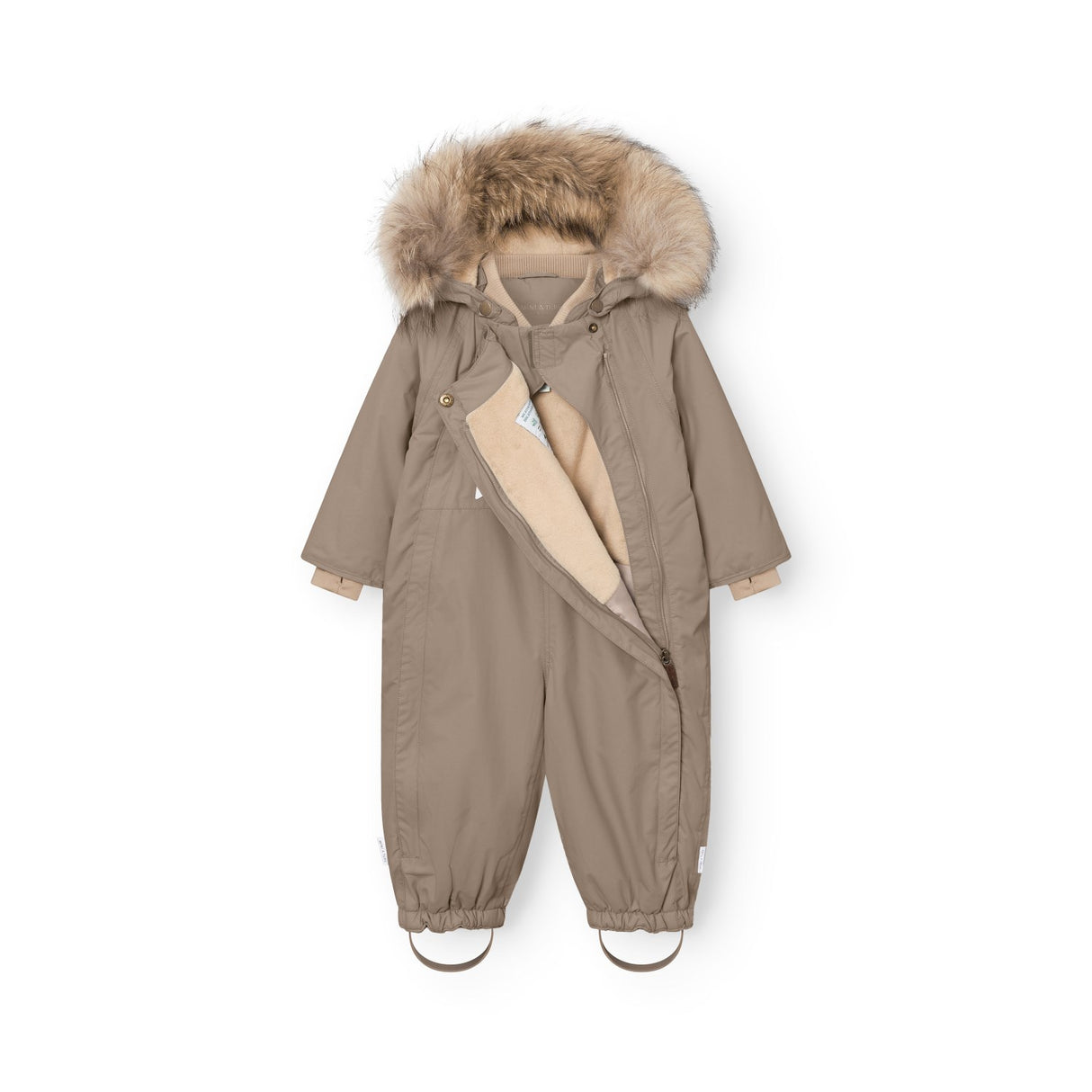Mini A Ture Grey Brown Matwisti Fleece Lined Flygdräkt Fur. Grs