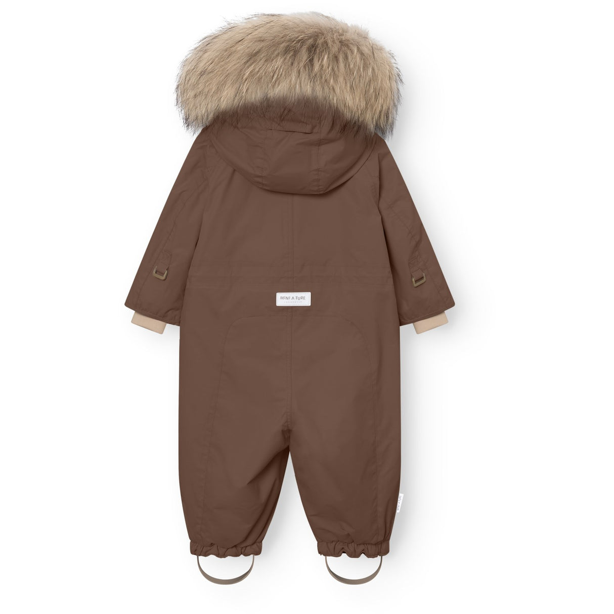Mini A Ture Chestnut Brown Matwisti Fleece Lined Flygdräkt Fur. Grs