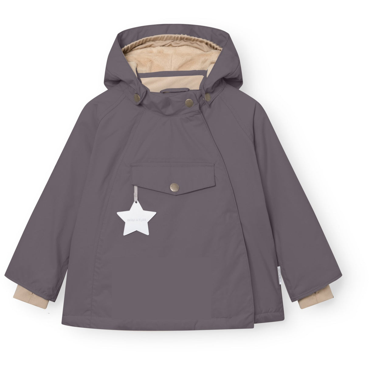 Mini A Ture Plum Kitten Matwang Fleece Lined Winter Jacket. Grs