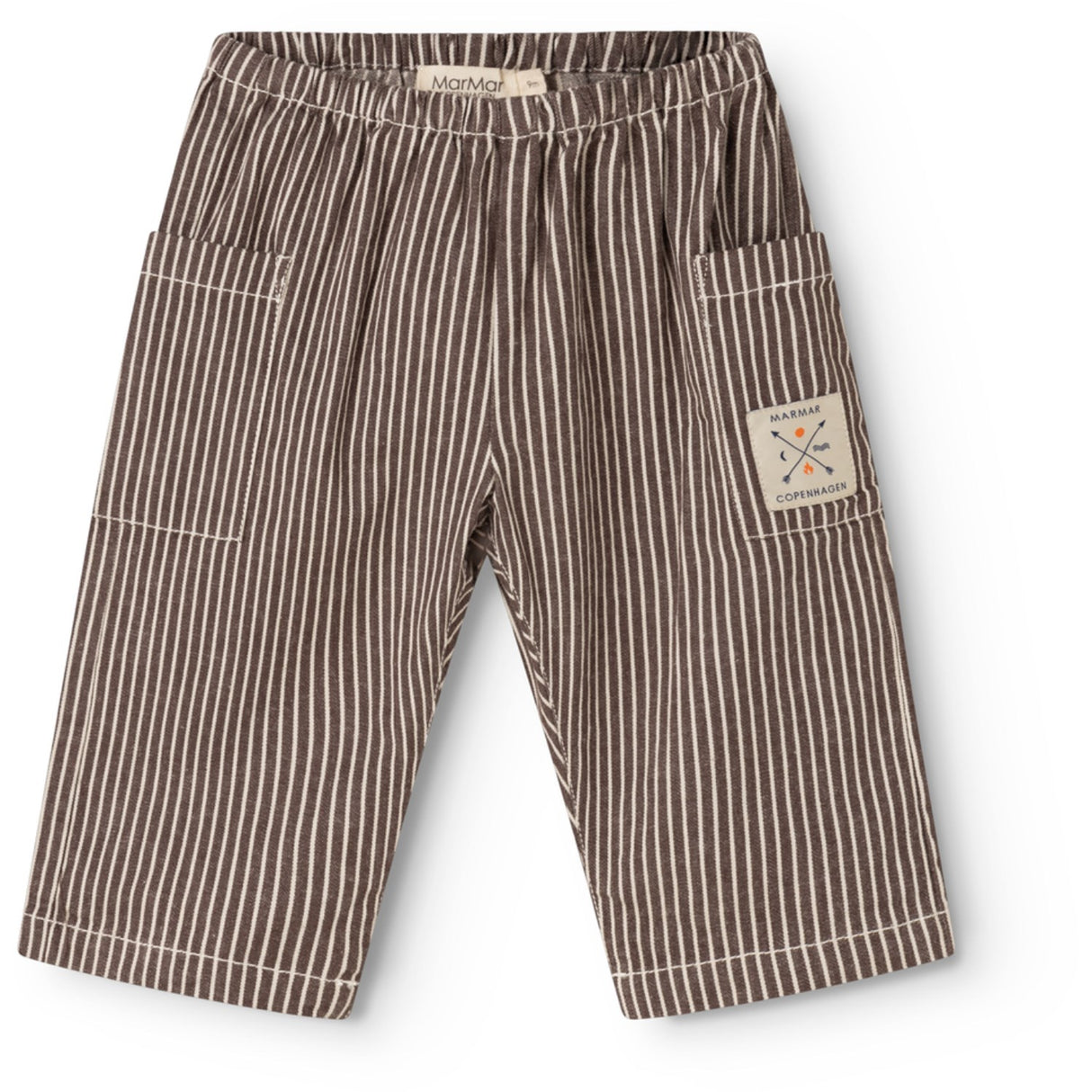 MarMar Soft Denim Dark Brownie Stripe Panto Byxor