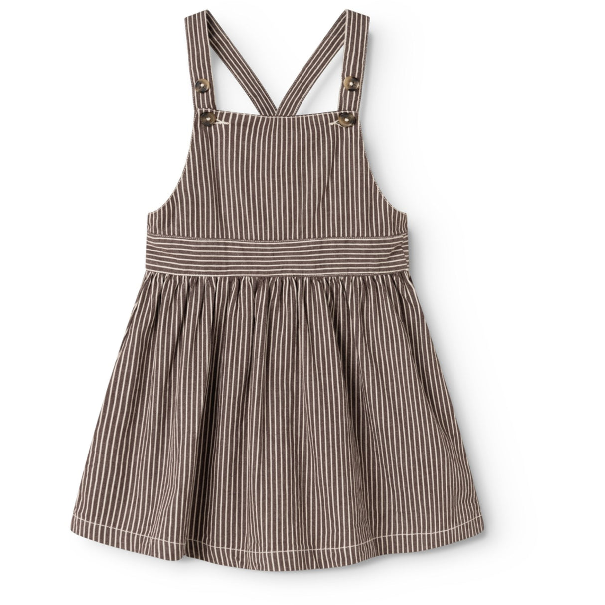 MarMar Soft Denim Dark Brownie Stripe Sanne Klänning