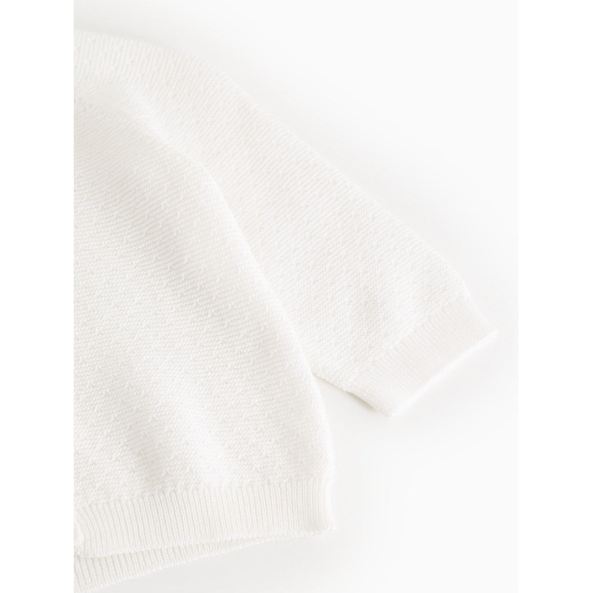 MarMar Modal Mix Links-Links Gentle White Taki Stickad Cardigan