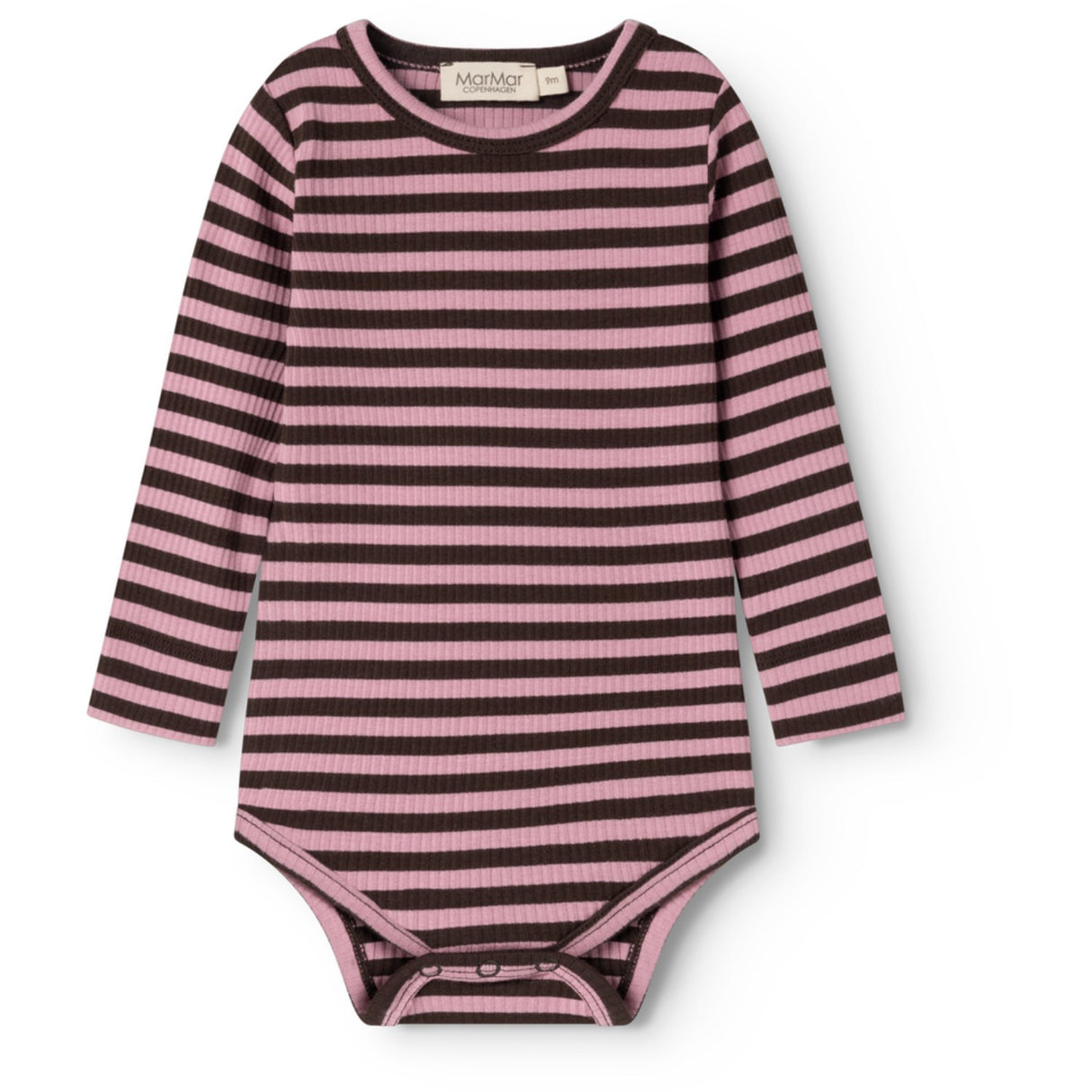 MarMar Modal Stripe Heather Stripe Plain Body LS