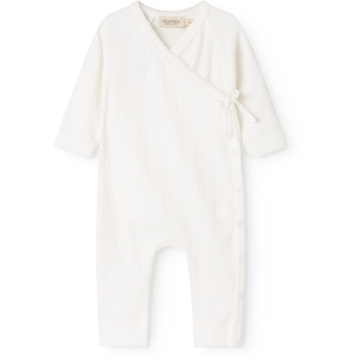 MarMar Modal Pointelle Gentle White Rula Onesie