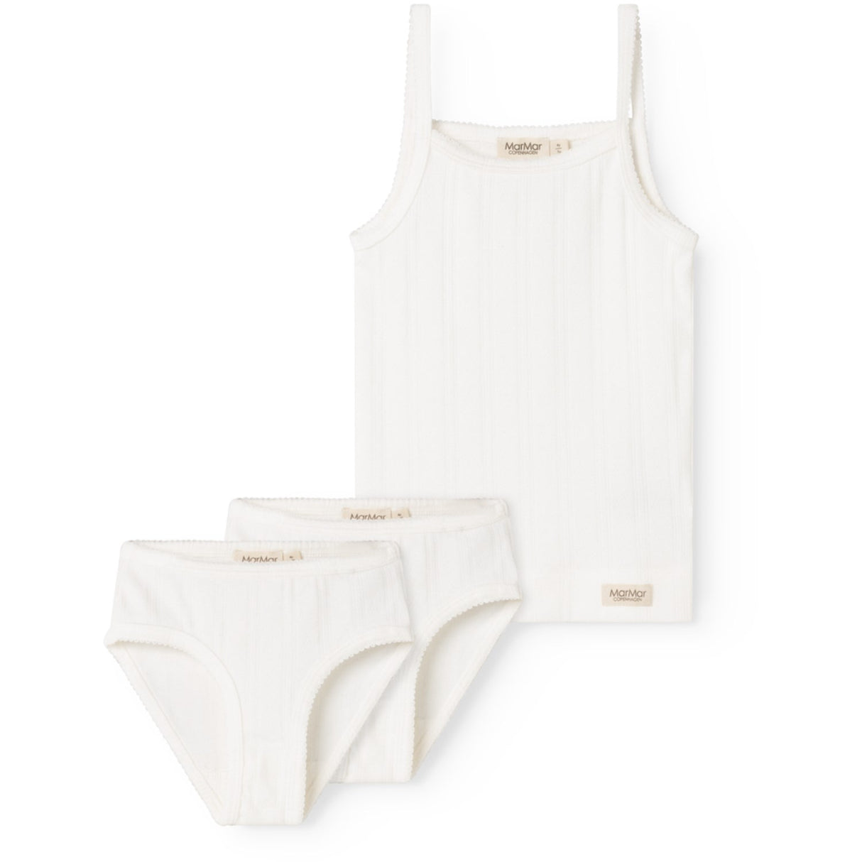 MarMar Modal Pointelle Gentle White Underkläder Sett