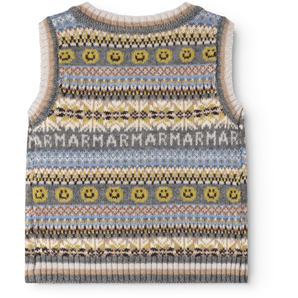 MarMar Light Cotton Wool Fair Isle Fair Isle Taj B Stickad Väst