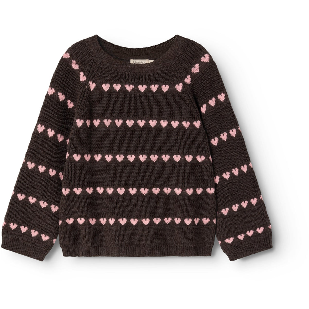 MarMar Light Cotton Wool Pattern Rose Frosting Hearts Torin Stickad Blus
