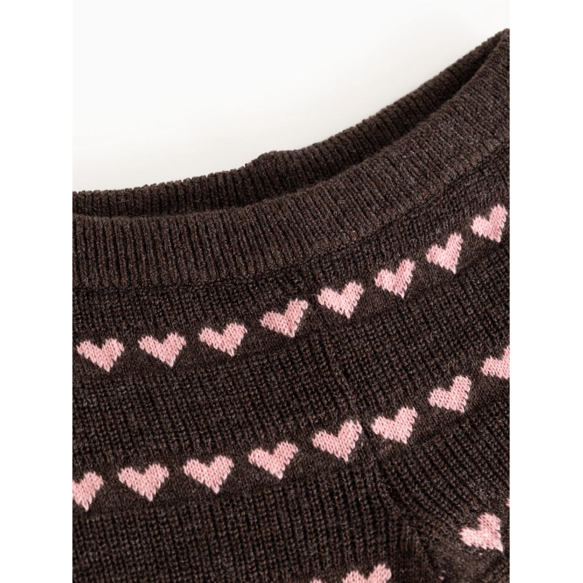 MarMar Light Cotton Wool Pattern Rose Frosting Hearts Penn Stickad Byxor