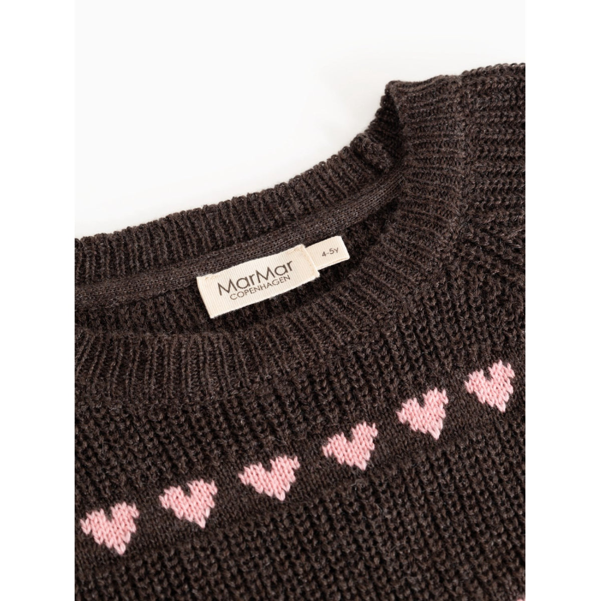 MarMar Light Cotton Wool Pattern Rose Frosting Hearts Torin Stickad Blus