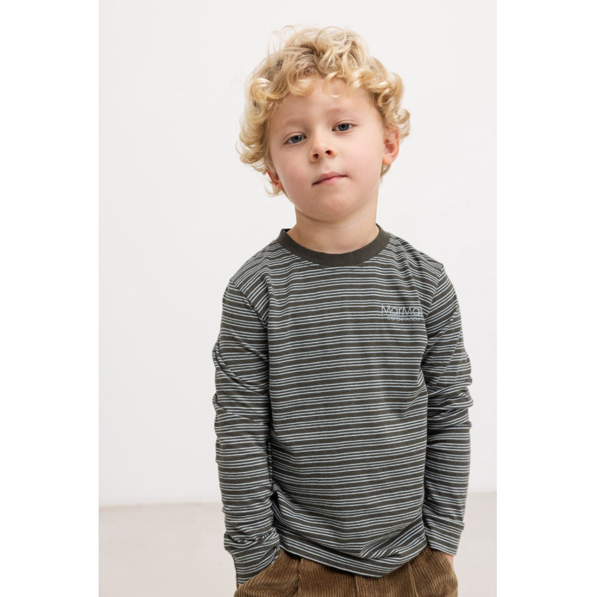 MarMar Modal Fine Stripe Ted LS Blus