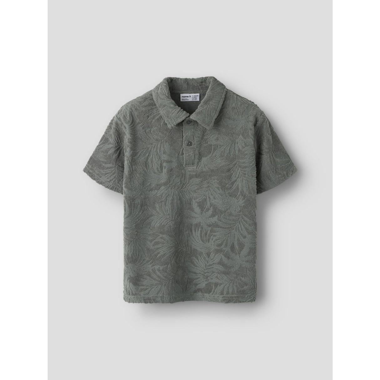Name It Castor Gray Nkmfay Ss Nreg Pikétröja