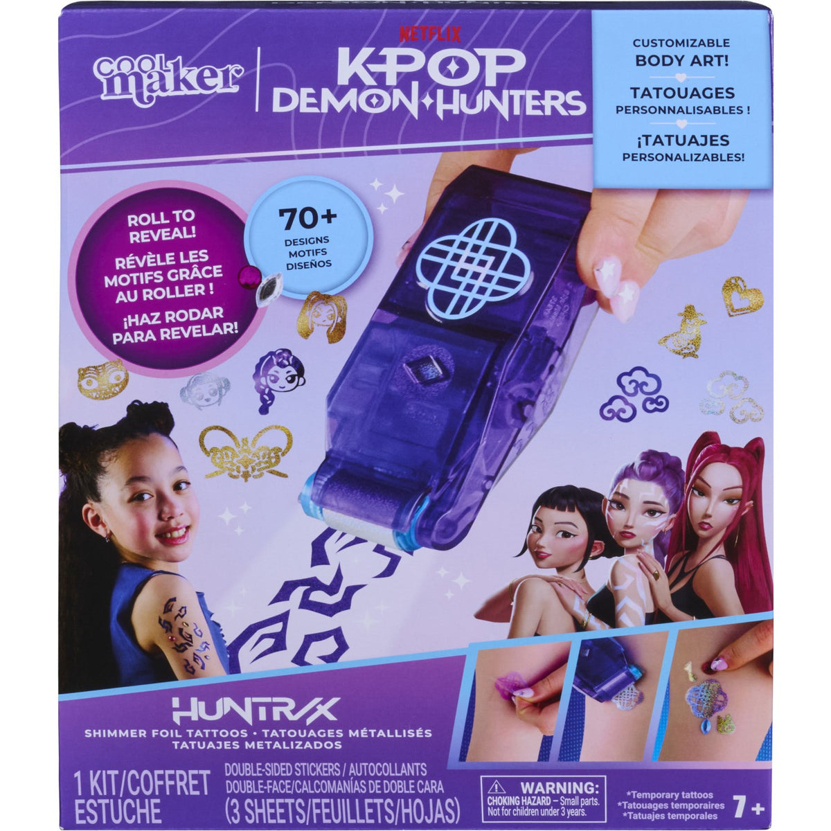 KPop Demon Hunters Cool Maker - Shimmer Me Tattoo Kit