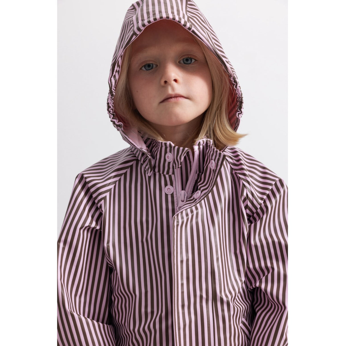 MarMar Rainwear Pink Brown Stripes Oddy Sett