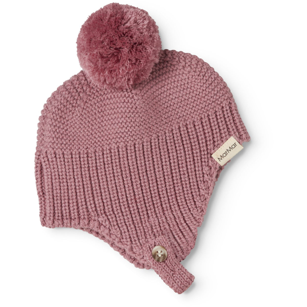 MarMar Light Cotton Wool Fisherman Autumn Russet Aly Pompom Mössa