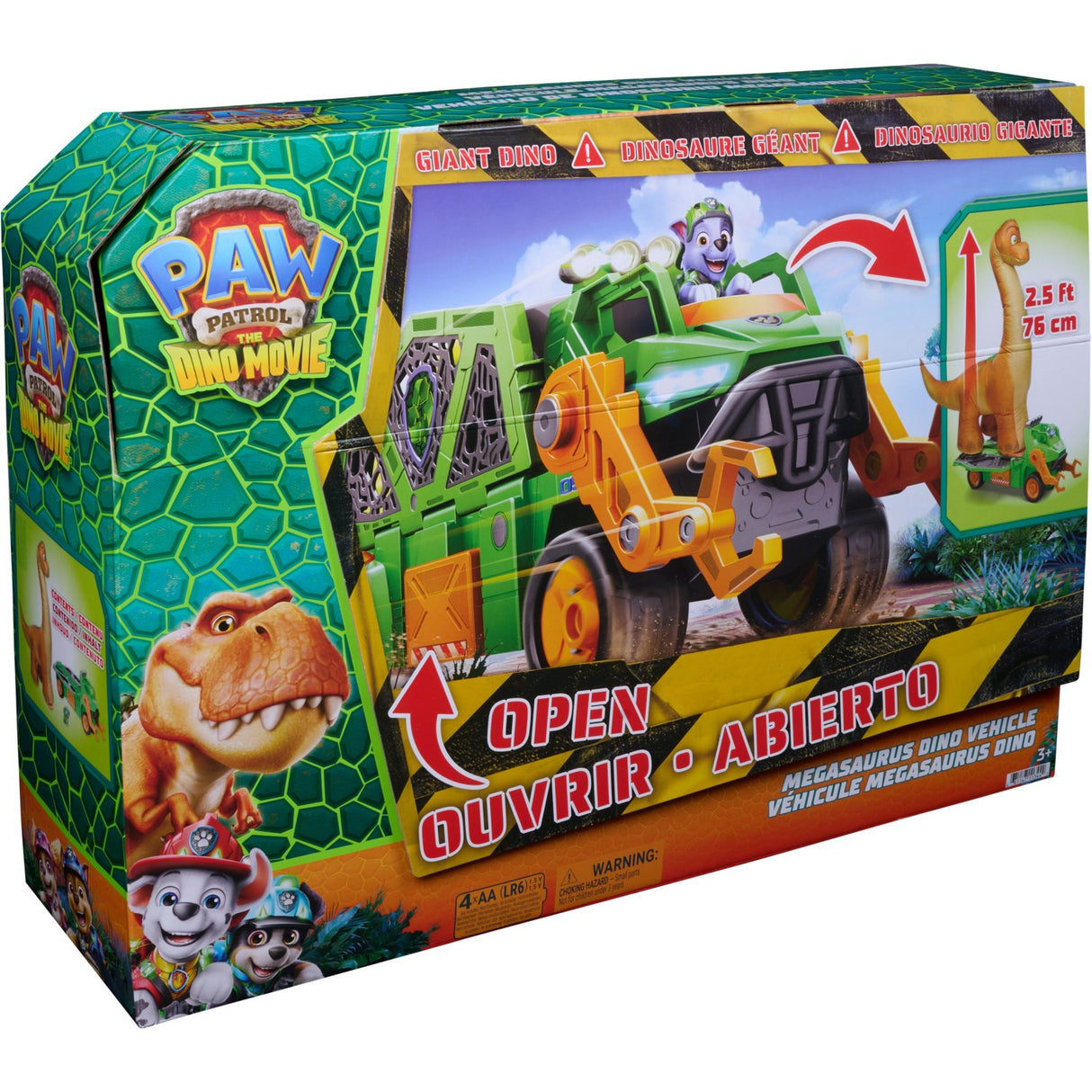 Paw Patrol Movie 3 Megasaurus Dino Køretøj