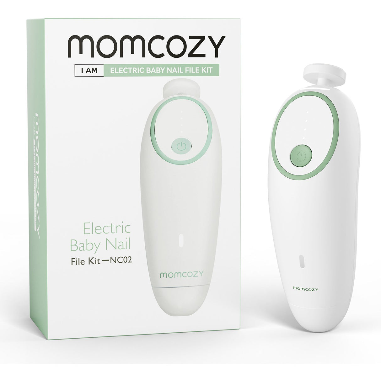 Momcozy Green Elektrisk Baby Nail File - Lavt Noise