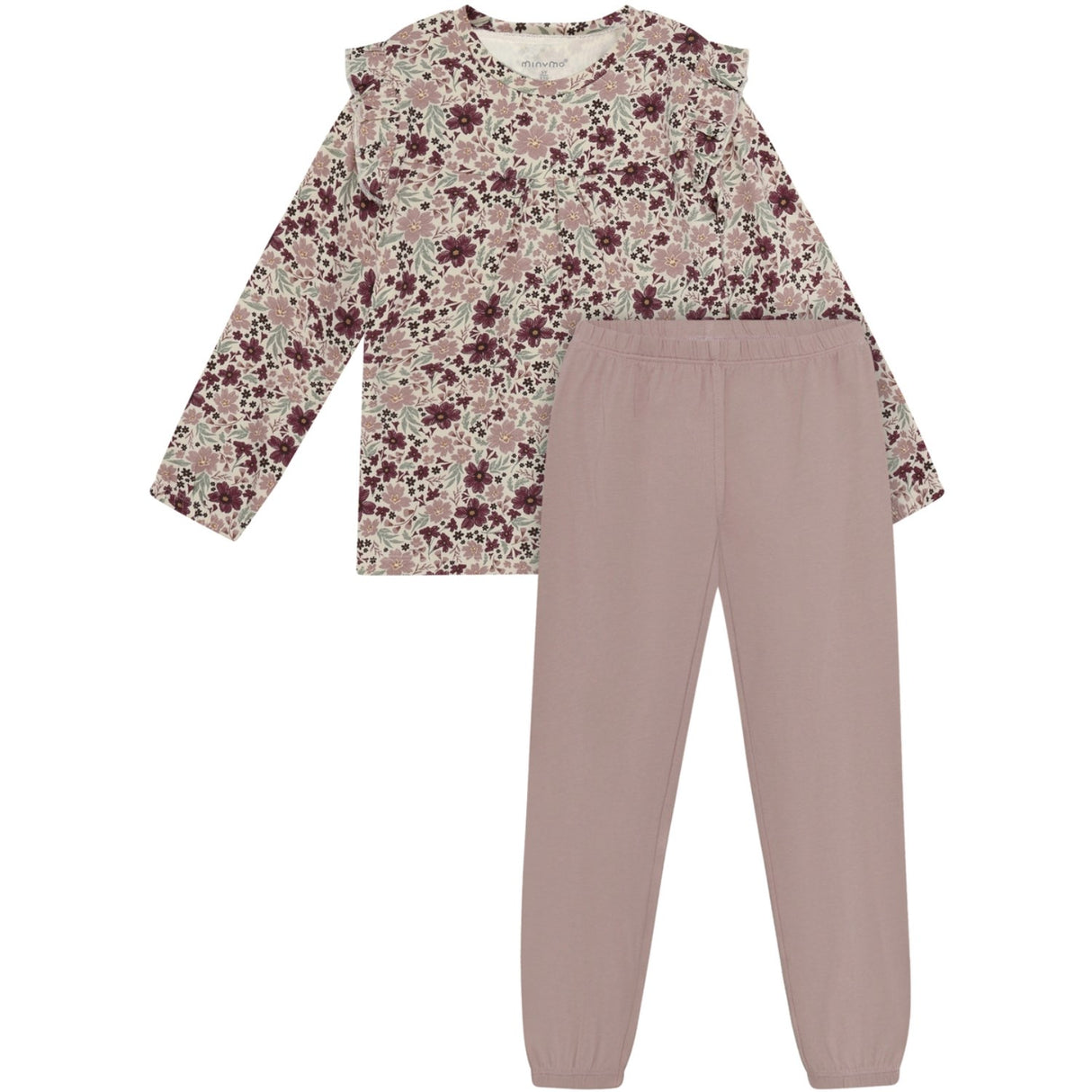 Minymo Fawn Pyjamas Ls Sett Aop