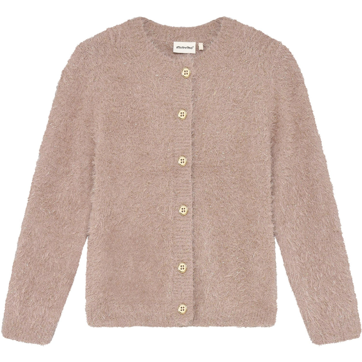 Minymo Bark Cardigan Stickad M/ Glitter