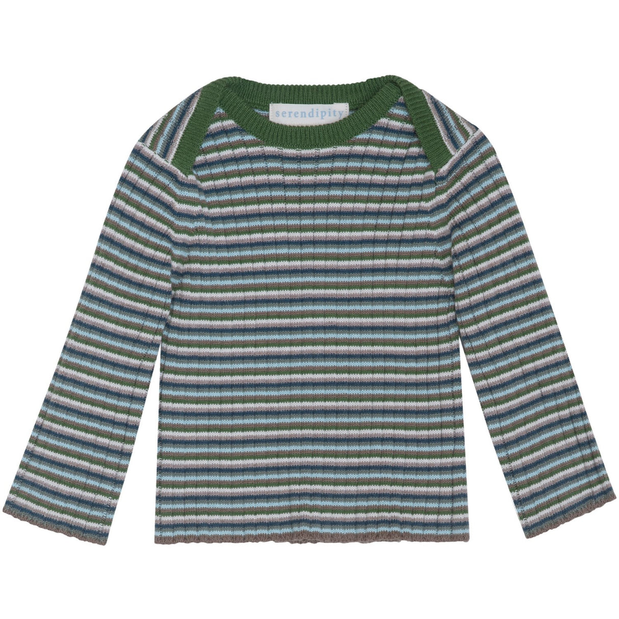 Serendipity Myrtle Stripe Baby Rib Blus