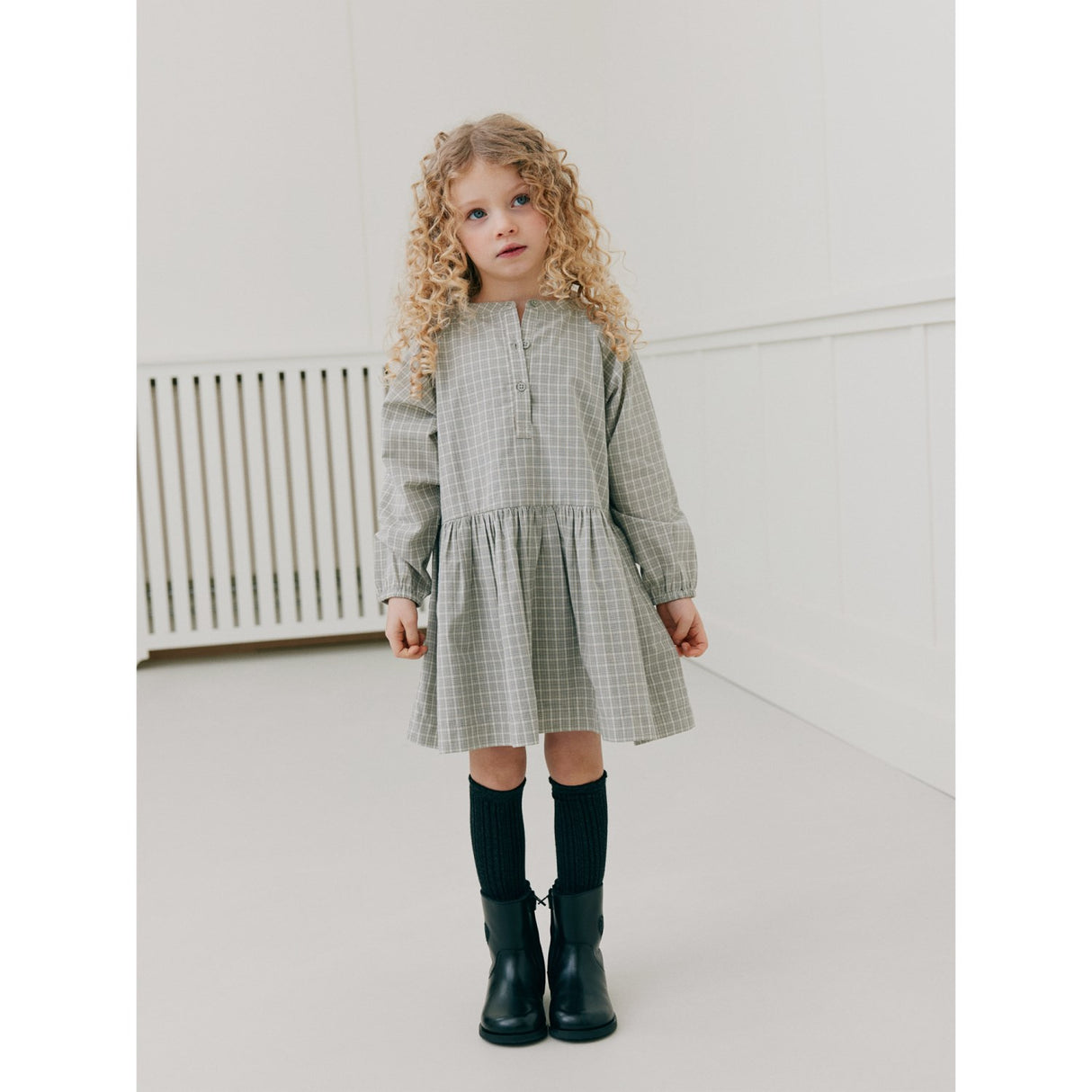 Sofie Schnoor Grey Check Indicakb Klänning