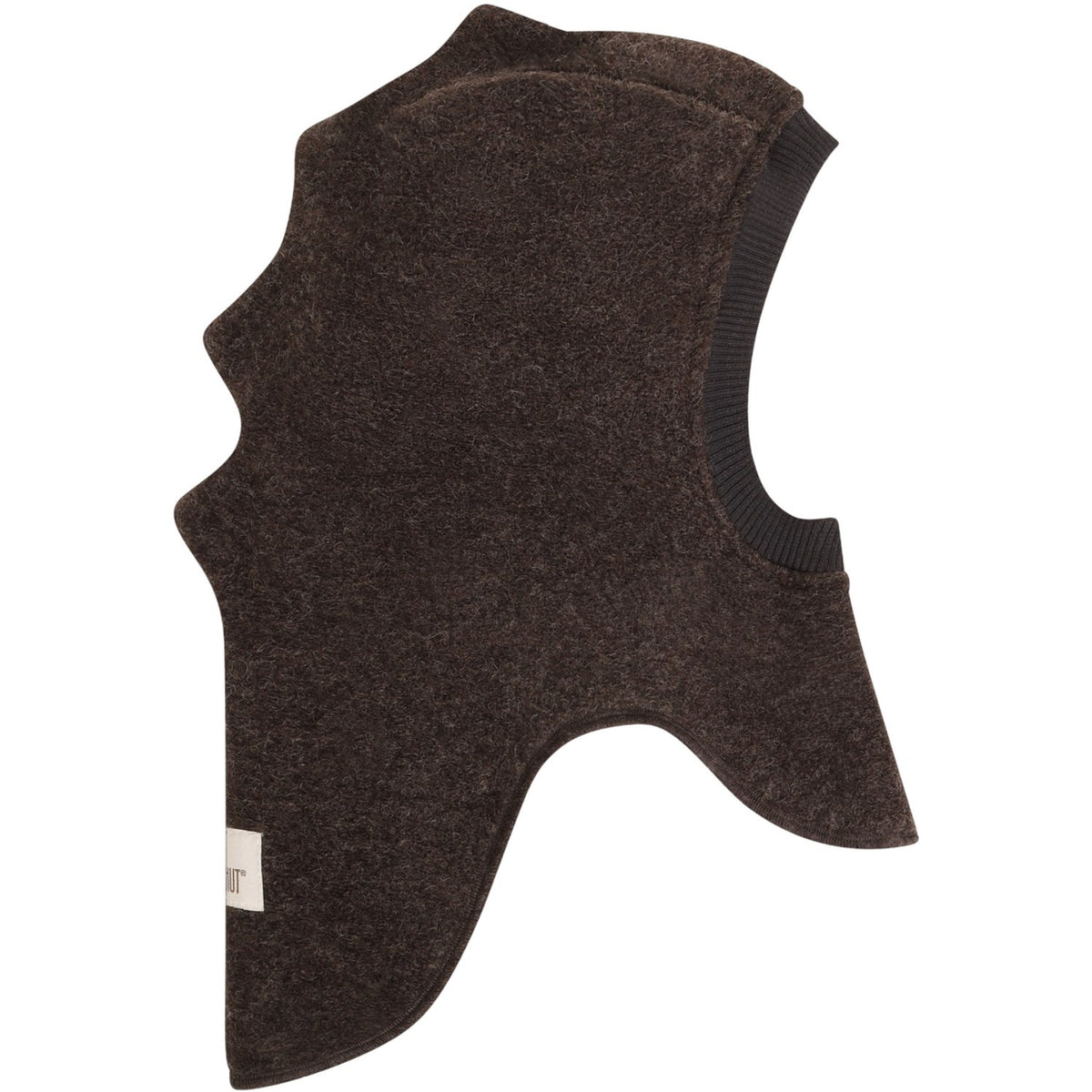Huttelihut Dark Brown Melange Elefanthatt Triangles Ull