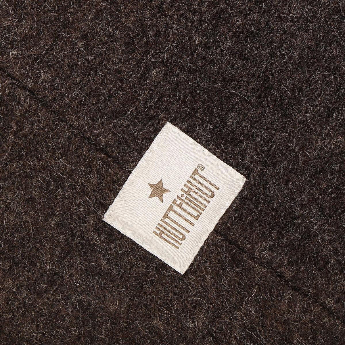 Huttelihut Dark Brown Melange Elefanthatt Triangles Ull