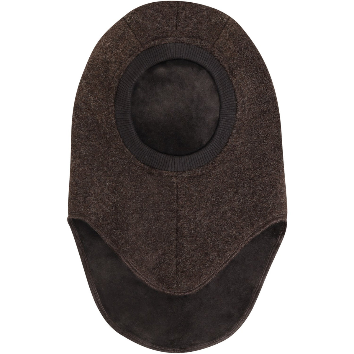 Huttelihut Dark Brown Melange Elefanthatt Triangles Ull