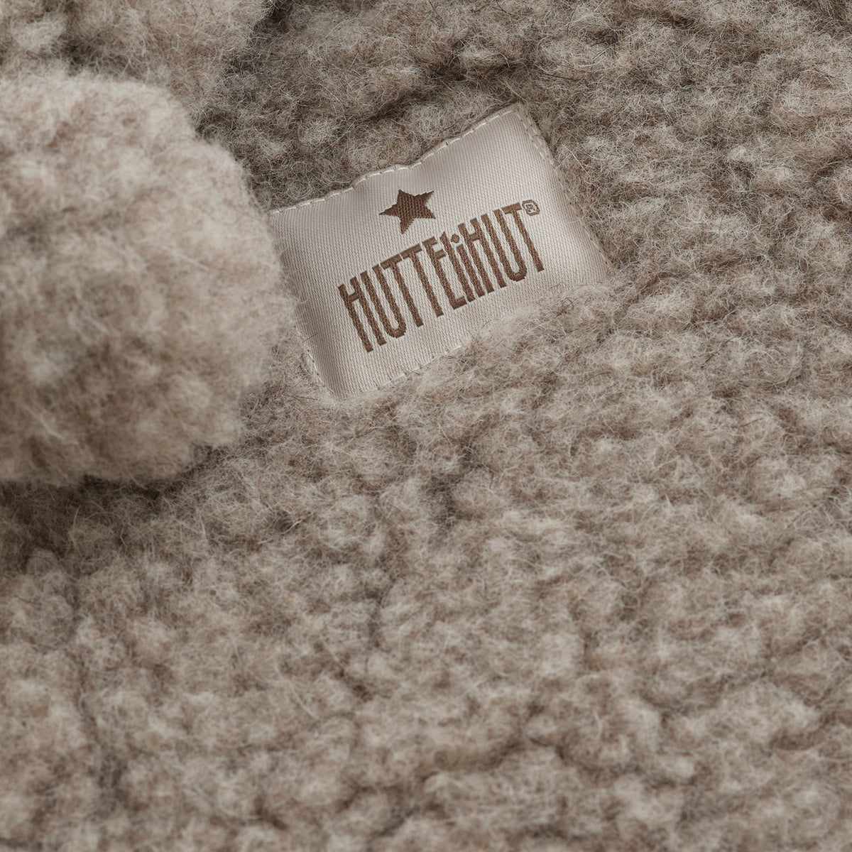 Huttelihut Camel Melange Jacka Pixie Ull Nallebjörn M/ Lin