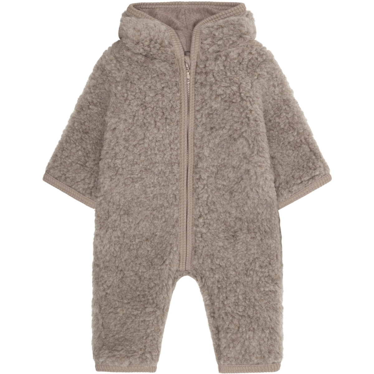Huttelihut Camel Melange Sittvagnar Dräkt Ull Nallebjörn M/ Lining